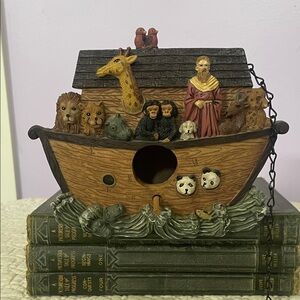 Noah's Ark bird house collectible